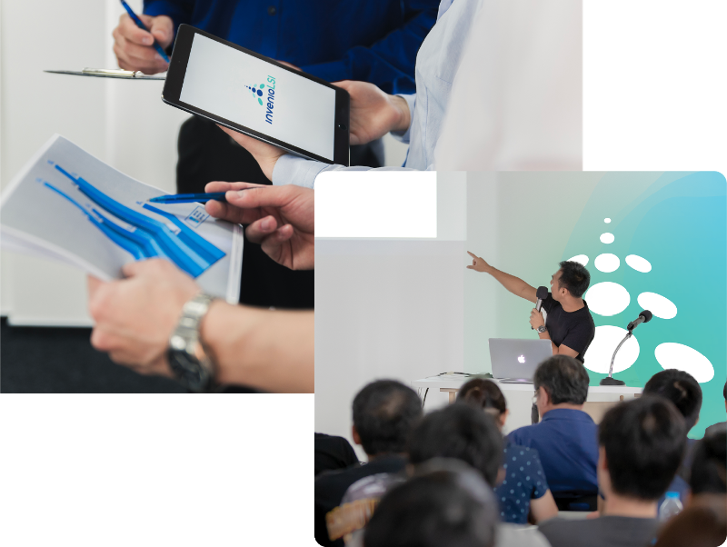 collage of instructor teaching academy