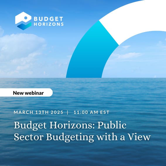 Budget Horizons, Public Sector Finance with a View